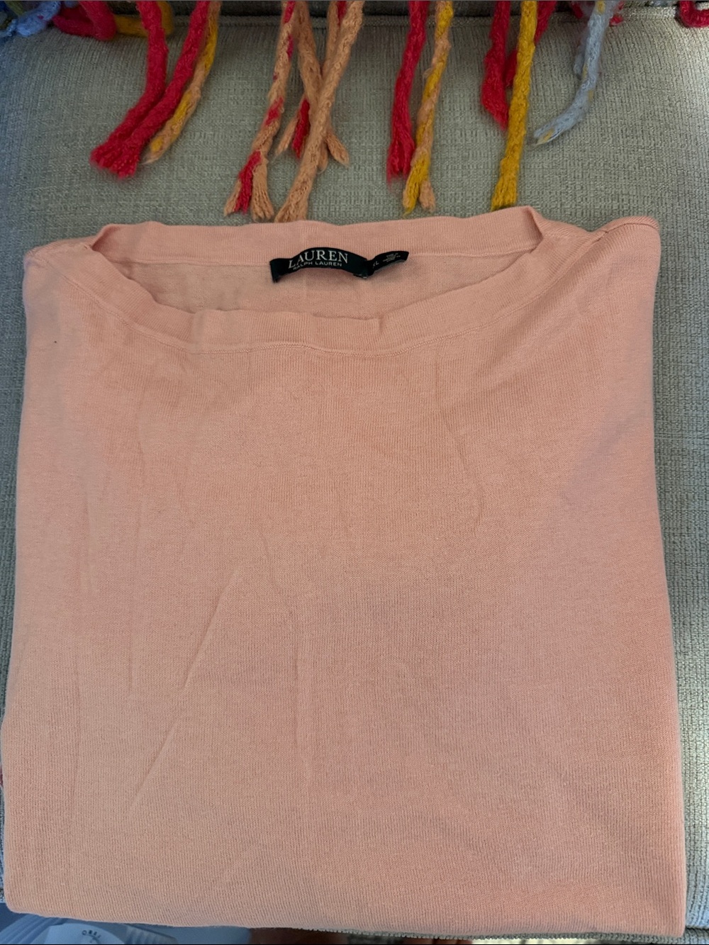Lauren Ralph Lauren Light Pink Crewneck Sweater